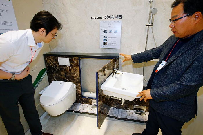 윗집 화장실 소음 잡는 스카이시스템 층상벽면배관공법 눈길