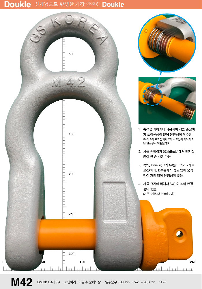 <베스트 상품>  지에스산업, 신개념 샤클(SHACKLE) 