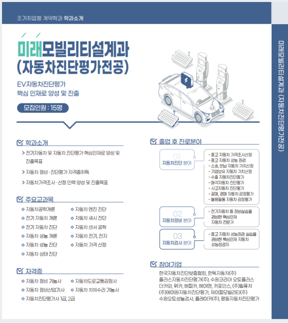경기과기대에 자동차진단평가 전문학과 신설…“100% 취업 보장”
