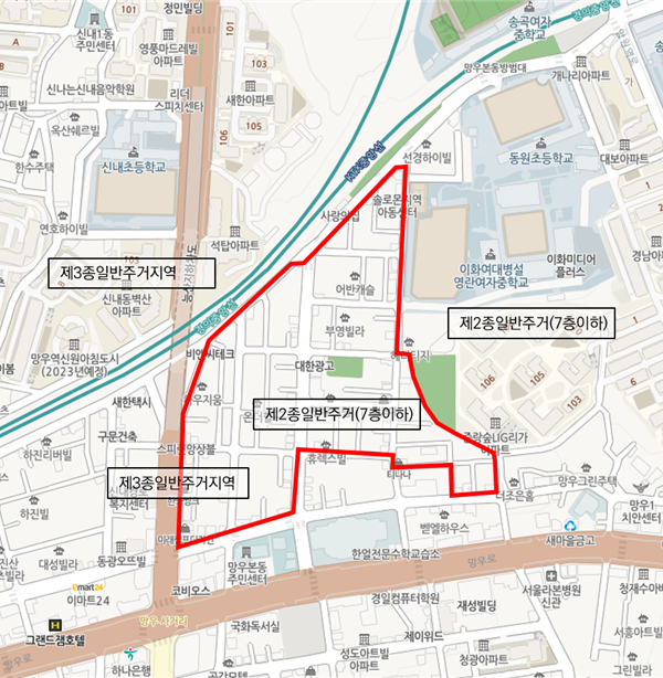 중랑구 망우본동 일대 모아타운 개발 박차