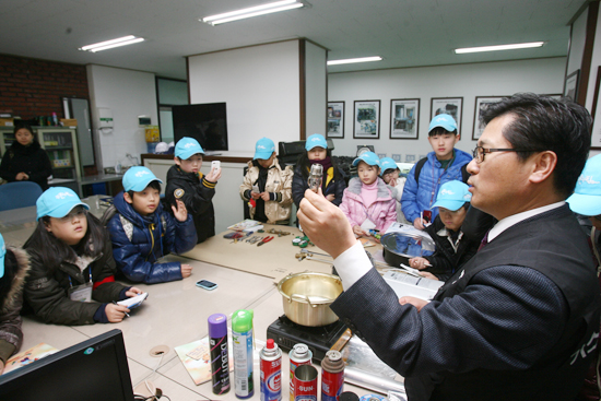 청와대 푸른누리 어린이 기자단, 가스안전 중요성 취재