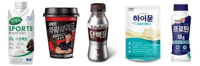 유통업계, 건강 · 간편식 열풍타고 단백질 RTD 음료 인기 쑥↑