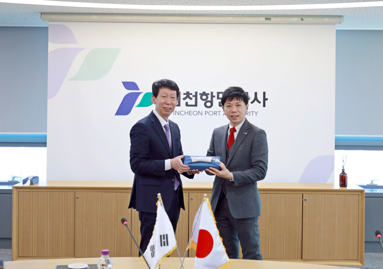 일본 아이치현 미카와항 사절단, 인천항 방문