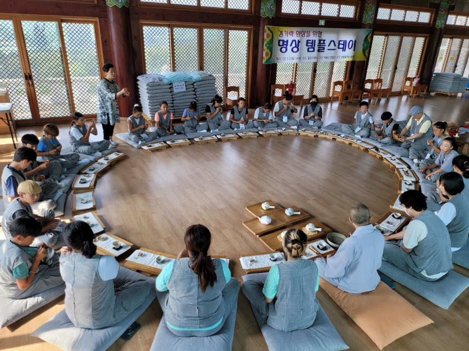체육인전법단, 청소년 테니스선수와 템플스테이