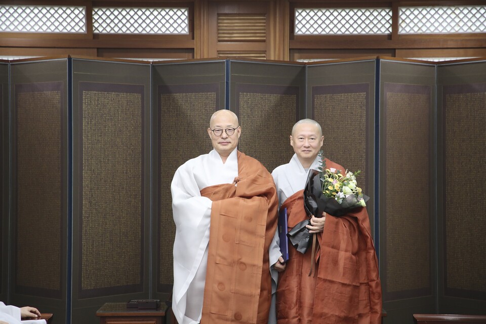 총무원장 진우스님, 총무원 기획실장에 우봉스님 임명