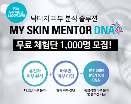 닥터지, 유전자 기반 피부 멘토링 서비스 마이 스킨 멘토 DNA 오픈