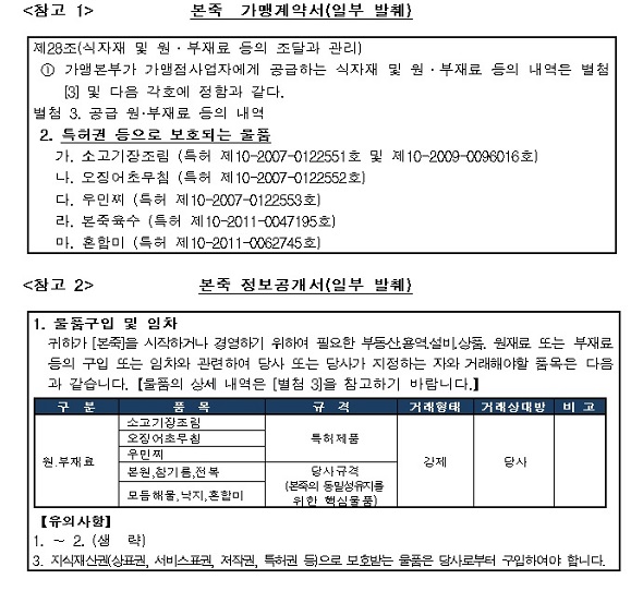 공정위, 특허 반찬 허위기재 본죽에 과징금 4600만원 부과
