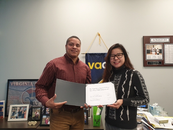 레지오이엘씨, 미국 버지니아주 사립학교 Virginia Academy와 자매결연 체결