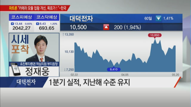 [시세포착] 실적 호전 기대되는 PCB 관련 기업은? 대덕전자
