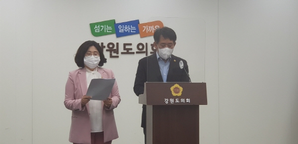 삼상화·심영미 강원도의원, 삼척~강릉 고속화철도 개량사업 조기 추진 촉구