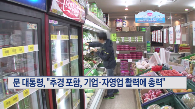 문 대통령, 추경 포함, 기업·자영업 활력에 총력