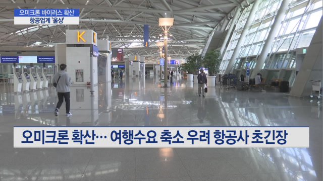 오미크론 변수에 떠는 항공업계...하늘길 또 닫힐라