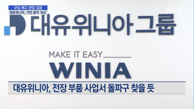 군살 빼고 본업 집중…대유위니아, 가전 분리 속도