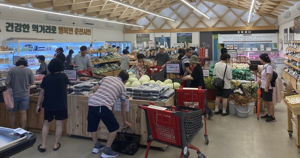 춘천지역먹거리매장, 농가소득 증대 기여