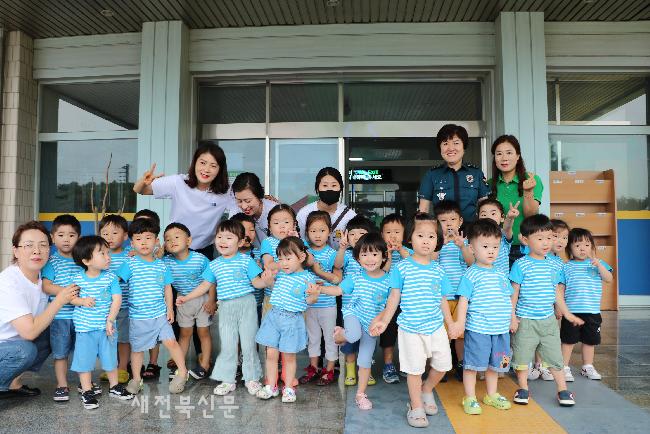 산내들어린이집, 완주경찰서 견학 현장체험