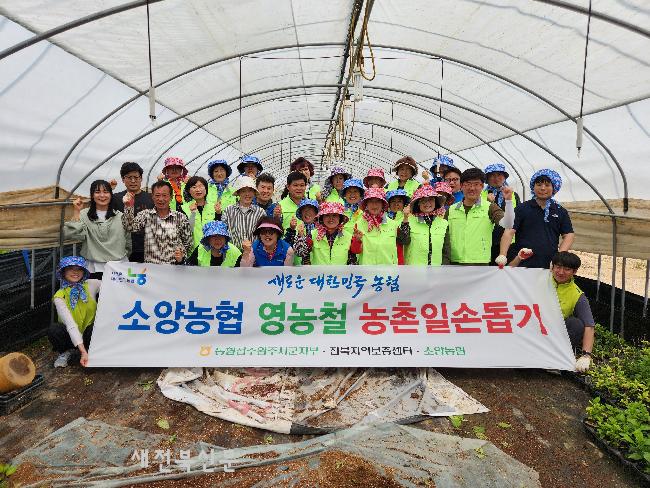 농협 전주완주시군지부·소양농협, 영농철 농촌일손돕기 실시
