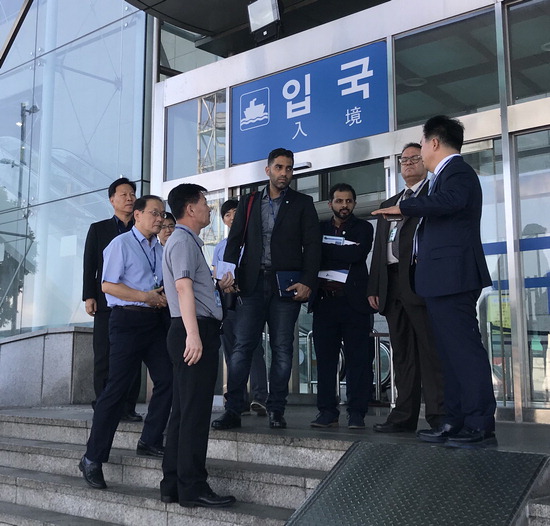 인천항 우수 보안시스템 한수 배우러 왔어요