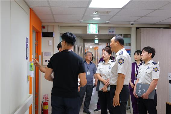 인천검단소방서, 온누리병원서  다중이용시설 현장 점검