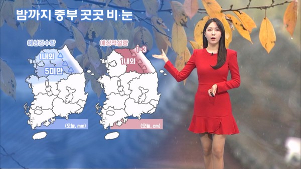 내일 밤 비·눈 예보 관련자료 3