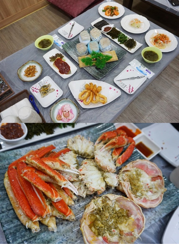 여행 후 즐기는 기력 보충 보양음식, 원주 대게 맛집 주문진대게회타운