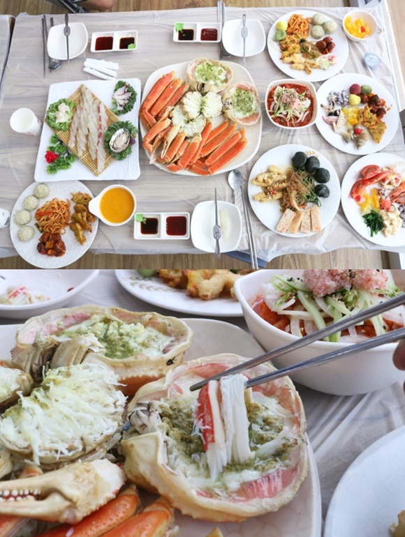 속초 맛집 대포대게회직판장, 신선한 대게와 무한리필 스끼다시에 주목