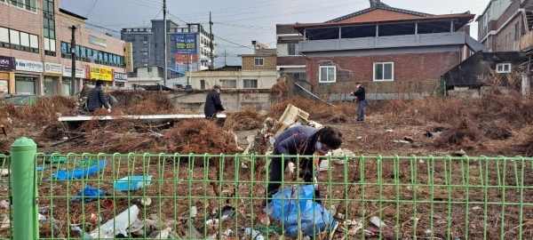 아름동 설맞이 국토대청결 운동