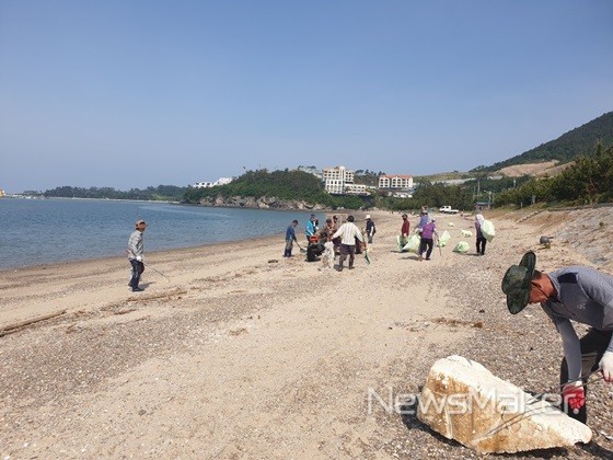 부안 변산면 두포마을, 상록해수욕장 환경정화 활동