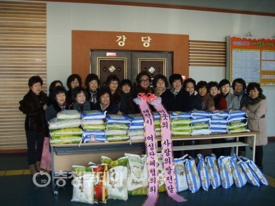 제천지역 사랑의쌀 전달 잇따라