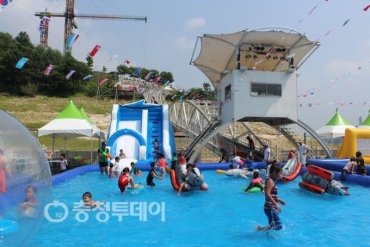 제천 청풍호 수상워터파크 놀러오세요