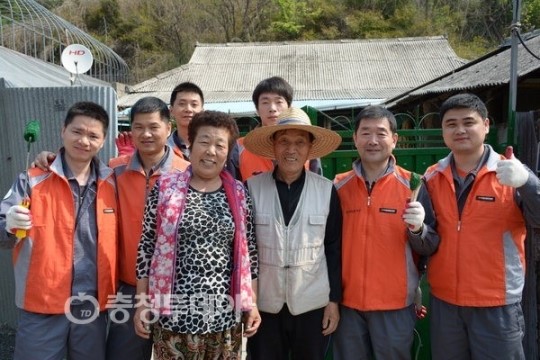 한국타이어 중국공장 사원들, 금산 예미리마을서 봉사