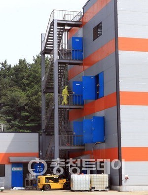 홍성 전자제품 제조공장서 가스누출… 6명 치료