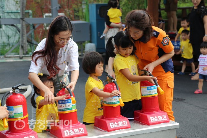 금산소방서, 착한어린이집 소방서 견학·안전교육