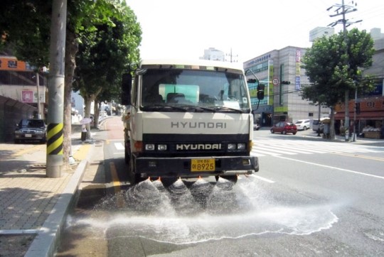 수성구 때이른 무더위 물렀거라