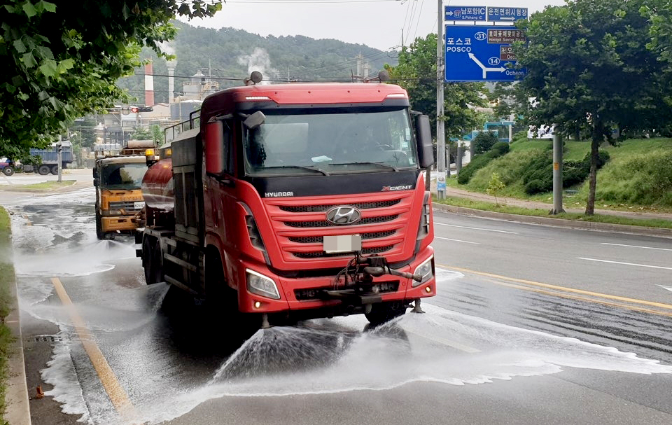 비산먼지 저감 살수차 운영