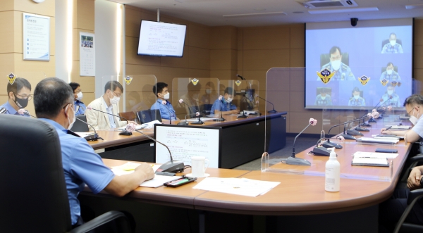 제9호 태풍 마이삭 대비 동해안 해경서장 회의