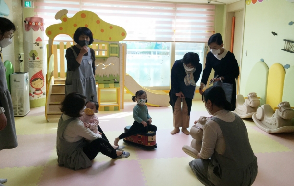 마산합포구, 0세아 전담 어린이집 점검