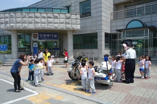 공주경찰서, 근화유치원 어린이 경찰서 견학
