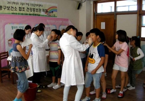 울산중구보건소, 건강생활실천 홍보관 운영