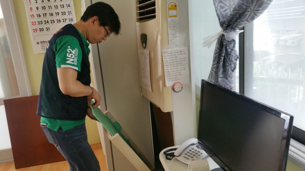 울산남구 폭염대비 경로당 냉방기 점검 나서