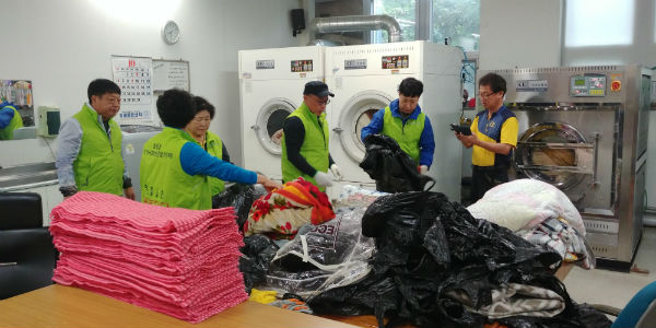 경주시 월성동 지역사회보장협의체, 이불 세탁 봉사