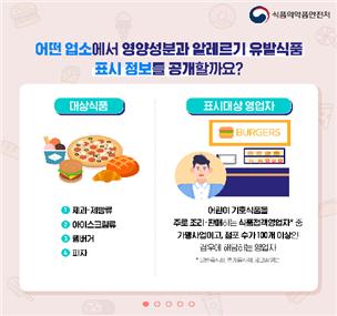 어린이 기호식품 영양성분 확인하세요