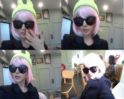 아이비 핑크헤어 변신 스타일의 완성은 얼굴