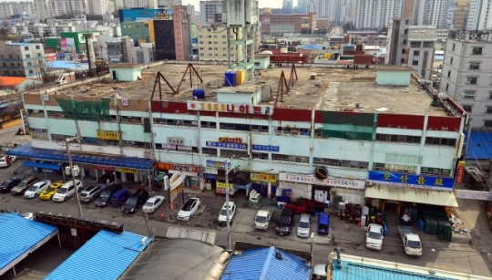 오산종합시장 위험천만