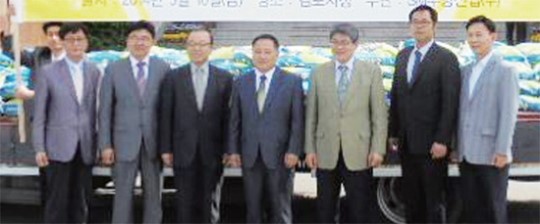 우방산업·신창건설, 소외계층 대상 무료급식 봉사