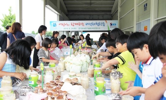 삼리초교, 3학년 학생 대상 경기도농업기술원 버섯연구소 현장체험학습 실시