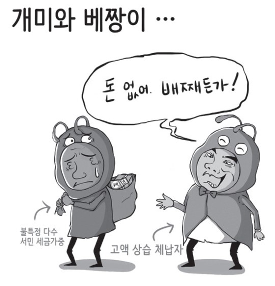 [독자만평] 개미와 배짱이…