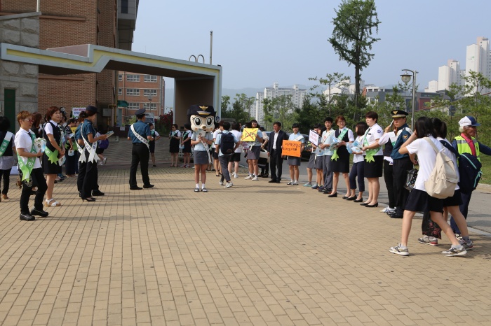 수원 칠보중 합동캠페인, 학교폭력 근절하자!