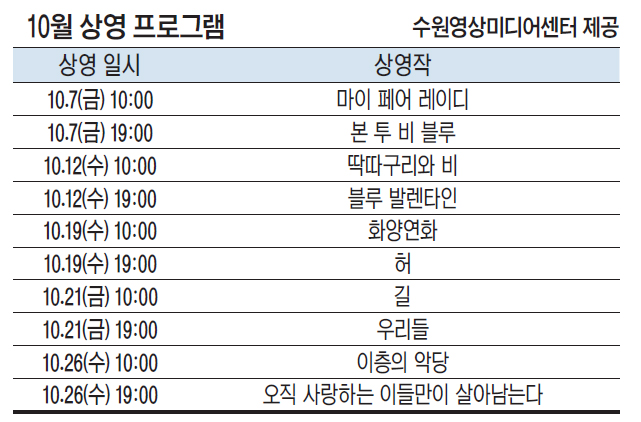 수원영상미디어센터 4가지 테마가 있는 영화 나들이 제안