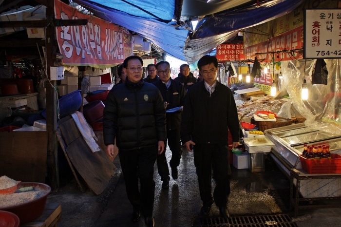 성남소방서, 성호시장 등 겨울철 화재예방 현장 점검