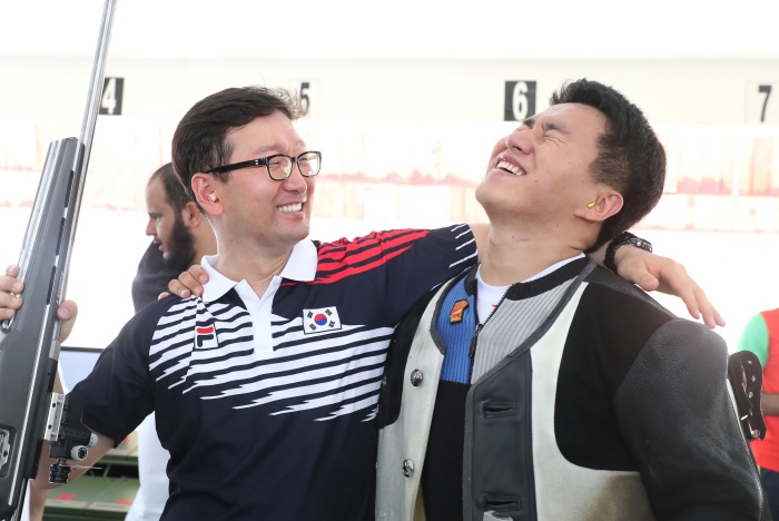[아시안게임]‘육군 상사’ 최영전, 사격 남자 300ｍ 소총 3자세 金
